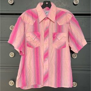 SHORT SLEEVE WESTERN STYLE BUTTON DOWN